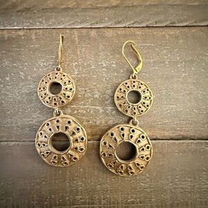 Elegant Gold Dangle Earrings